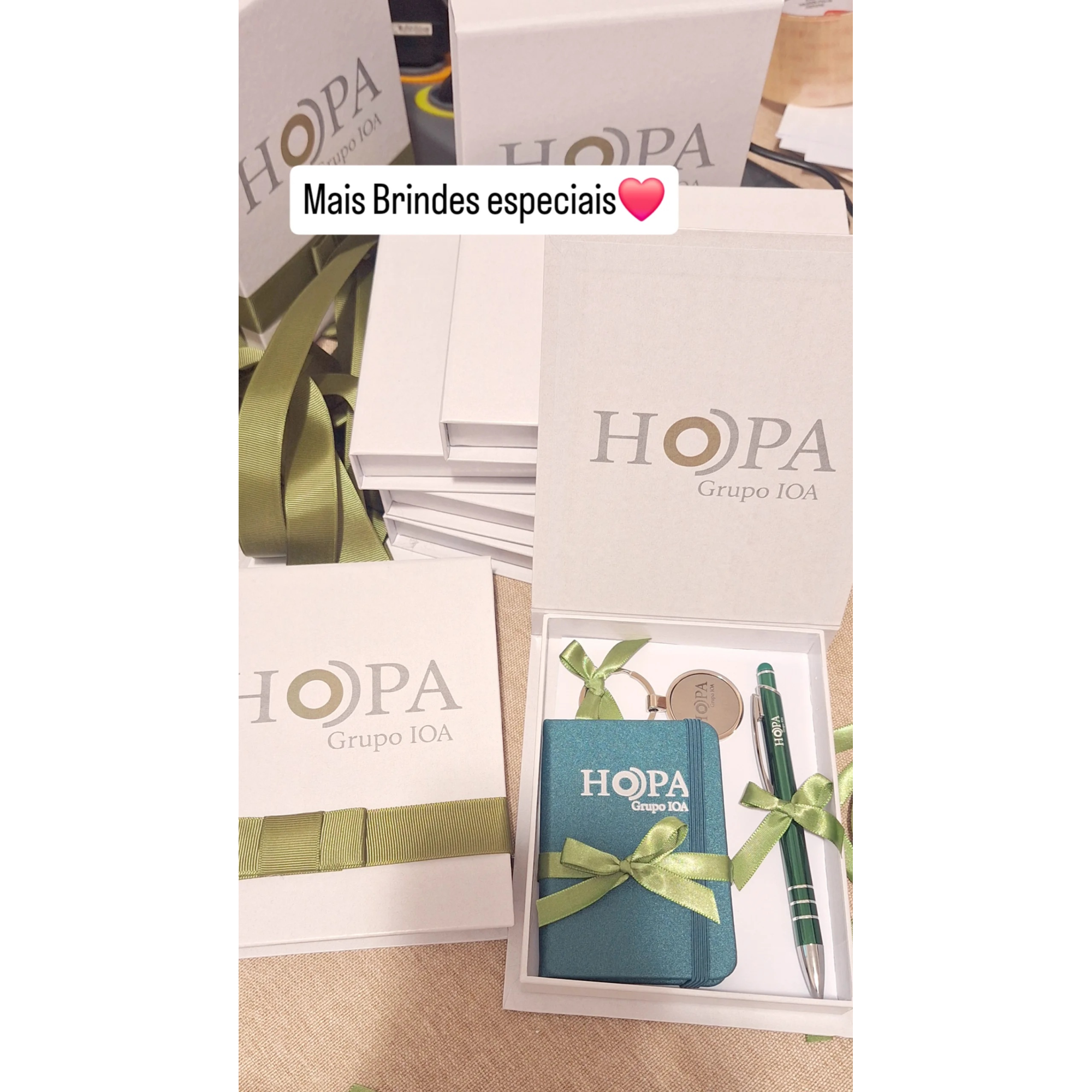 Welcome Kit personalizado - Caderno, Chaveiro e Caneta